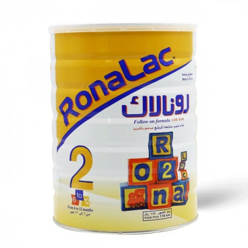 حليب اطفال رونالاك رقم 2 850 جم شد 12