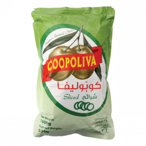 زيتون كوبوليفا اخضر شرائح كيس 936جم شد 10