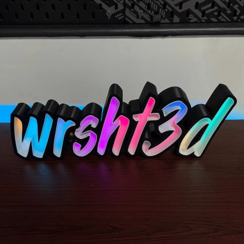 تصميم الحروف المضيئة