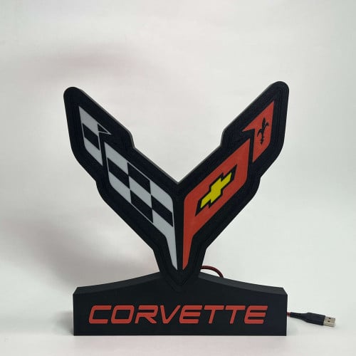 شعار كورفت مع led