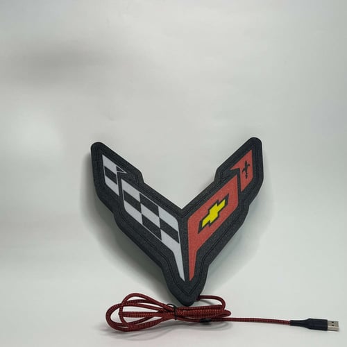 شعار كورفت مع led