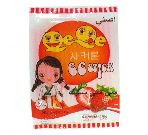 حلوى بودرة عصا بنكهة الفراولة