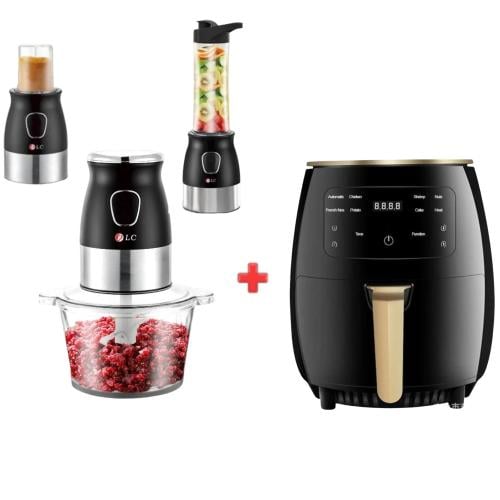 بكج القلاية الهوائية + الخلاط الكهربائي متعدد الإس...