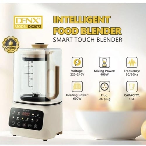 خلاط ذكي بتقنية اللمس الذكي مقاوم للحرارة وعازل لل...