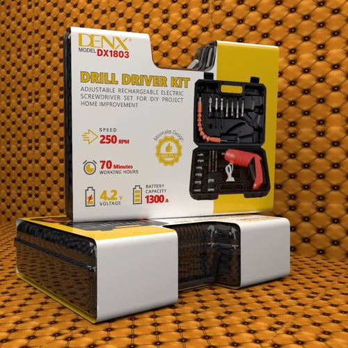 دريل لاسلكي الكتروني ذكي للفك والتركيب مزود بجميع...