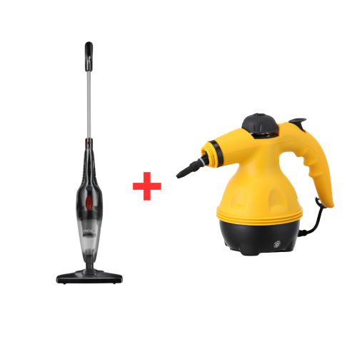 بكج جهاز التنظيف بالبخار مع مكنسة كهربائية إنشن V1...