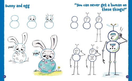 Drawing Cartoons from Numbers and Letters