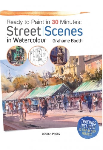 Ready to paint in 30 minutes In watercolor: street...