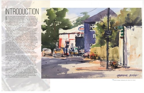 Ready to paint in 30 minutes In watercolor: street...