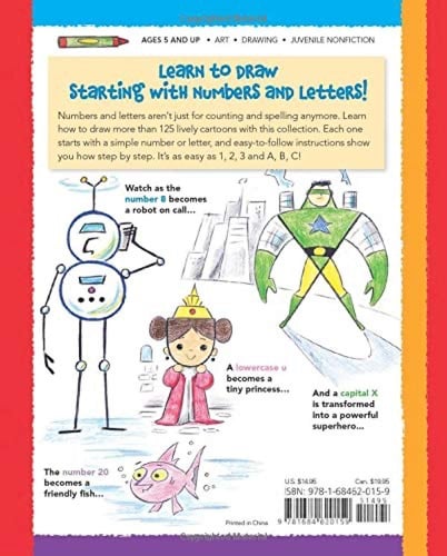 Drawing Cartoons from Numbers and Letters