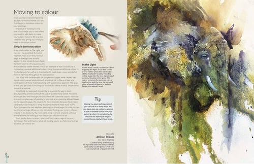 Atmospheric Animal in watercolor