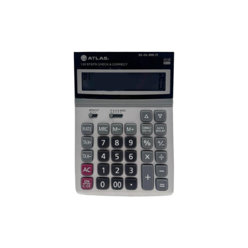 حاسبة أطلس مكتبية DML12 مع الضريبة