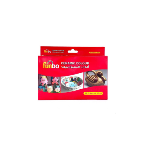 طقم ألوان سيراميك 15مل FUNBO