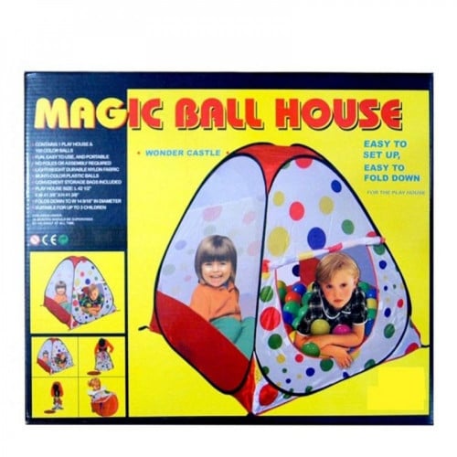 خيمة المرح للأطفال مع 100 كرة بلاستيكية