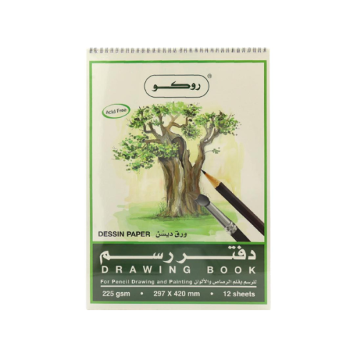 كراسة رسم روكو ورق ديسن 225 جرام مقاس A3