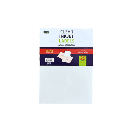 استكر شفاف إسباني 25 ورقة SBC