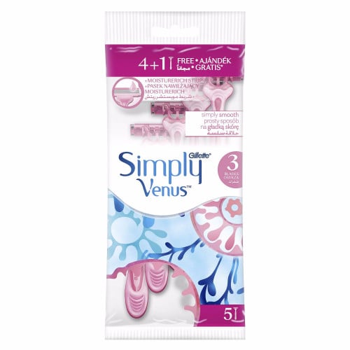 أمواس حلاقة 4 + 1 شفرات حلاقة 3 شفرات من جيلييت سي...