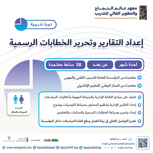 دورة إعداد التقارير وتحرير الخطابات الرسمية