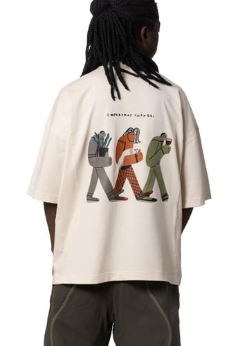 T-shirt printed on the back