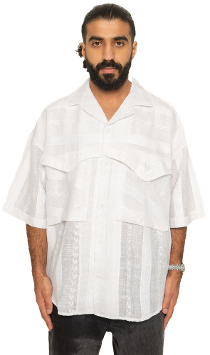 white shirt special embroidery