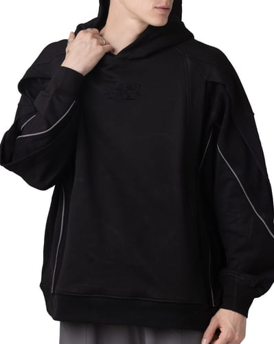 Hoodie with sleeve details
