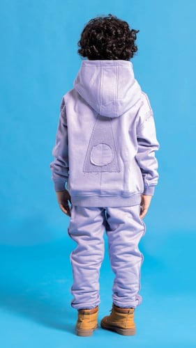 طقم بلوفر بنفسجي فاتح