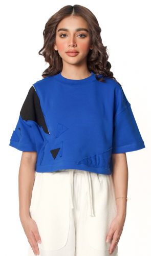 Triangle embroidered T-shirt