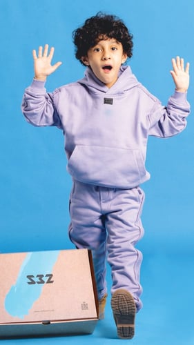 طقم بلوفر بنفسجي فاتح