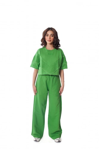 Button front shirt & pants set