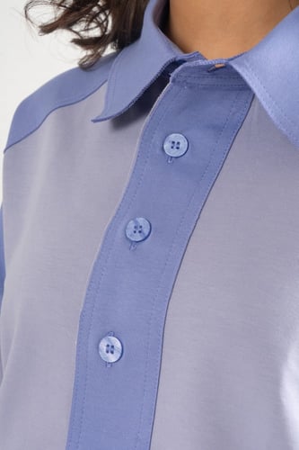 Button front shirt & pants set