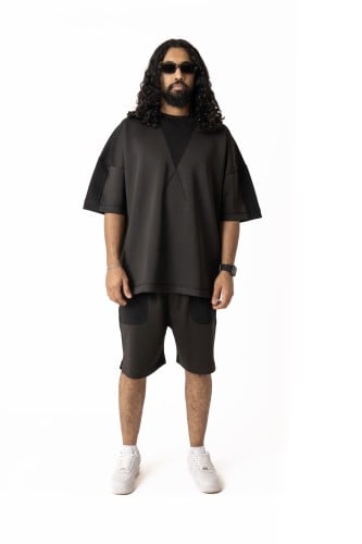 Black Short Set_ طقم