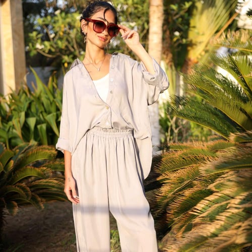 طقم بارد وناعم بنفسجي فاتح