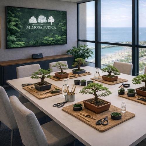 باقة ورشة البونساي الحضورية – تجربة احترافية (6 أش...