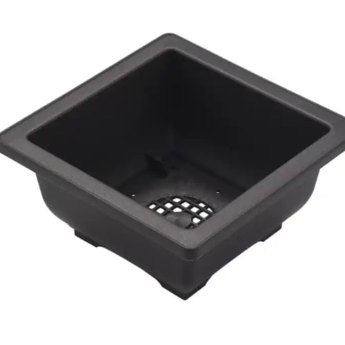 مركن بونساي بلاستيك مقاس 12cm مربع