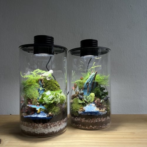 غطاء مع اضاءه خاصه للتيراريوم 12cm