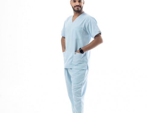 سكراب كامل رجالي لون سماوي فاتح