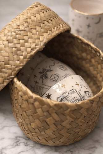 فناجيل ليالي بيوت الطين - 6 قطع - صغير