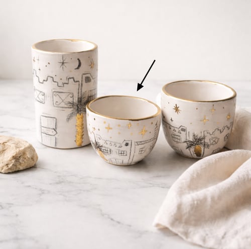 فناجيل ليالي بيوت الطين - 6 قطع - صغير