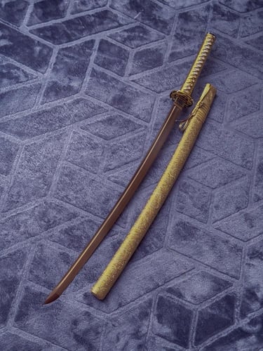 Golden Dragon Katana