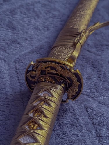 Golden Dragon Katana