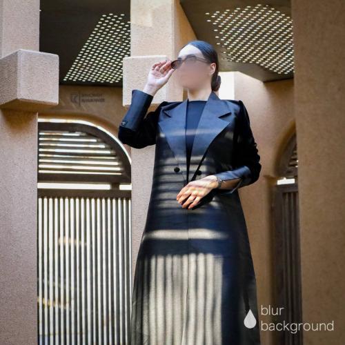 Abaya 104 - نوع القماش: تفته ومخمل