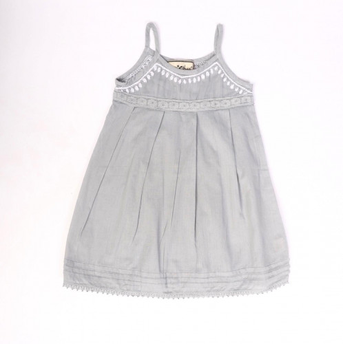 SPAGHETTI DRESS - COTTON GREY