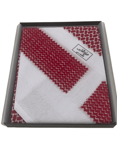 شماغ الفارس – خطوط بيضاء (التصميم الجديد)