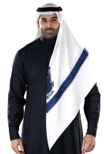 غترة بروجيه المطرزه - تغليف علبة