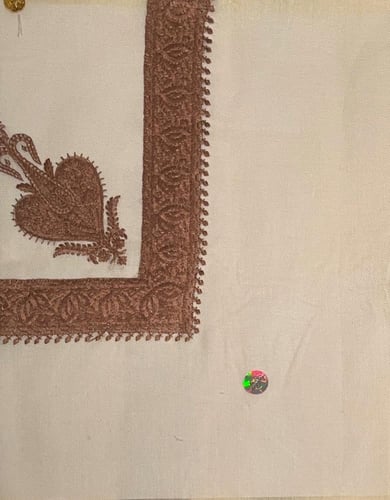 غترة شال كشميري 58 سكري تطريز ذهبي