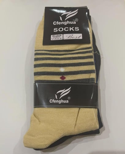 طقم جوارب طويلة مقلمة ماركة Cfenghua®