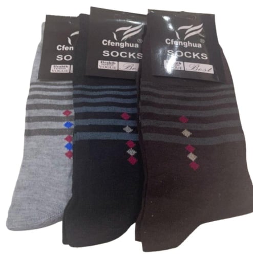 طقم جوارب طويلة مقلمة ماركة Cfenghua®