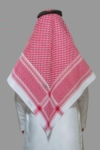 شماغ البسام الختم الاسود انجليزي