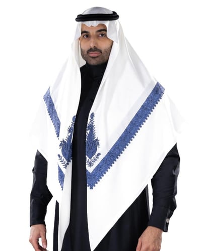 غترة بروجيه مطرز