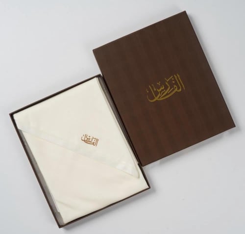 غترة الفارس سادة بيج | غترة رجالية شتوية فاخرة